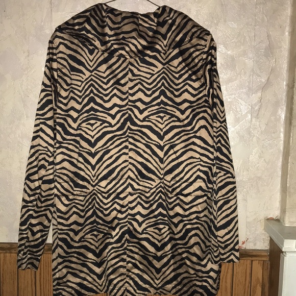 4/$10🌻🌻Gold & black animal print vintage  Dana buchman coat - Picture 4 of 8